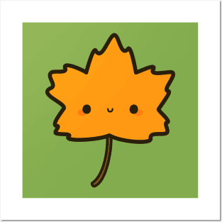 Cute autumn leaf Posters and Art